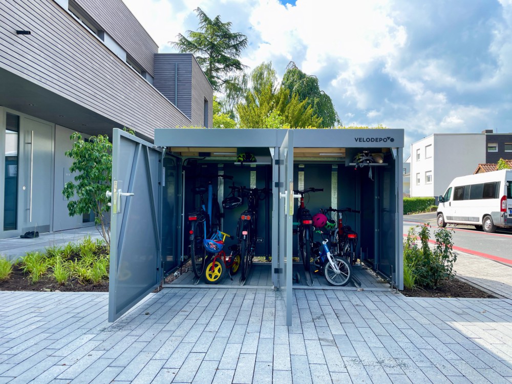 Doppelfahrradgarage
